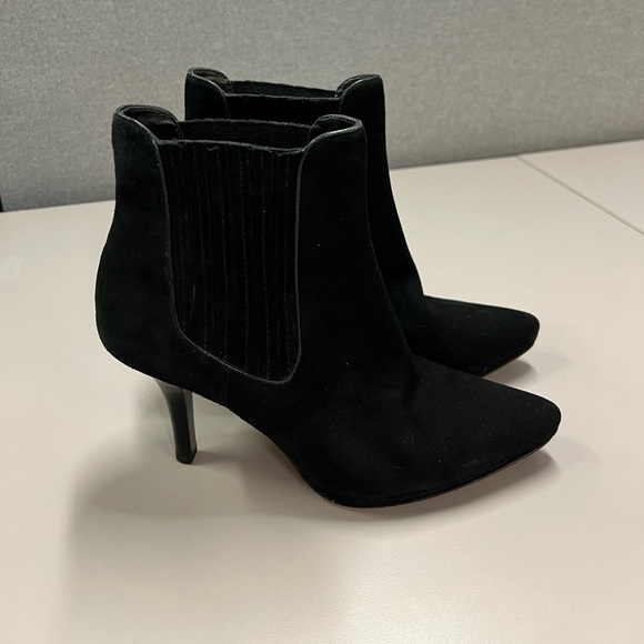 Cole Haan Nike Air Heels Pointed Toe Suede Boots Size 7.5 - Picture 3 of 13